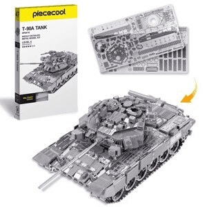 Ảnh Mô hình kim loại lắp ráp 3D Xe Tăng T-90A Piececool MP100