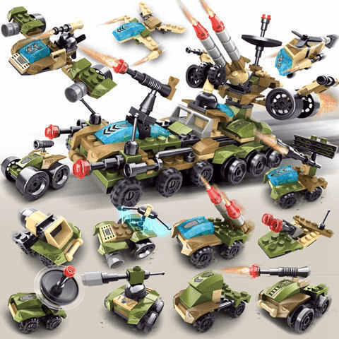 Ảnh Lego Xe Tăng Quân Sự Lele Brother 8513 - 227 Chi Tiết