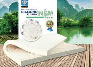 Ảnh Nệm cao su Kim Cương Princess Diamond Luxury