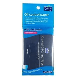 Ảnh Giấy thấm dầu cao cấp than hoạt tính Mayan 100 tờ