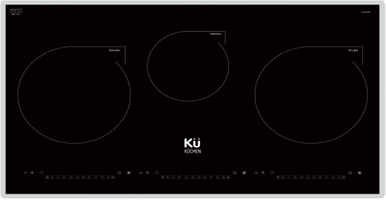 Ảnh Bếp từ hồng ngoại âm 3 vùng nấu Kuchen MIF 377