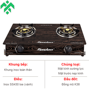 Ảnh Bếp gas dương Raiden RDB-2230A