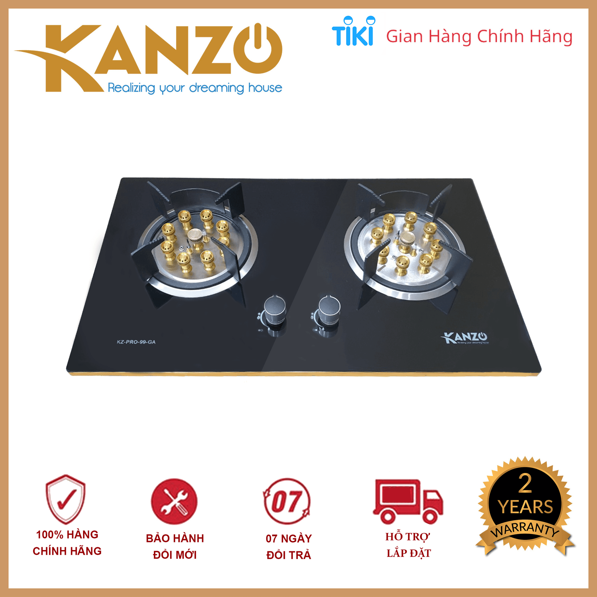Ảnh Bếp gas âm Kanzo KZ-PRO-99-GA