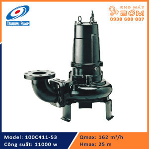 Ảnh Máy bơm chìm hút nước thải cánh cắt Tsurumi 100C411 15HP