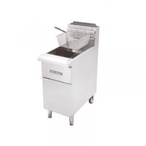Ảnh Bếp chiên nhúng dùng gas có chân đứng Berjaya GDFE1BFS-17