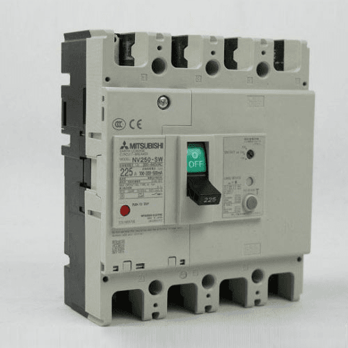 Ảnh Cầu dao chống giật Mitsubishi NV250-HV - 250A 1.2.500mA 75kA 4P
