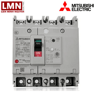 Ảnh Cầu dao khối chống giật Mitsubishi NV125-SEV 4P 63-125A 36kA 30mA