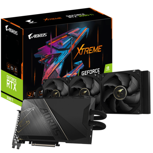 Ảnh Card màn hình Gigabyte AORUS GeForce RTX 3090 Ti XTREME WATERFORCE 24G GV-N309TAORUSX W-24GD
