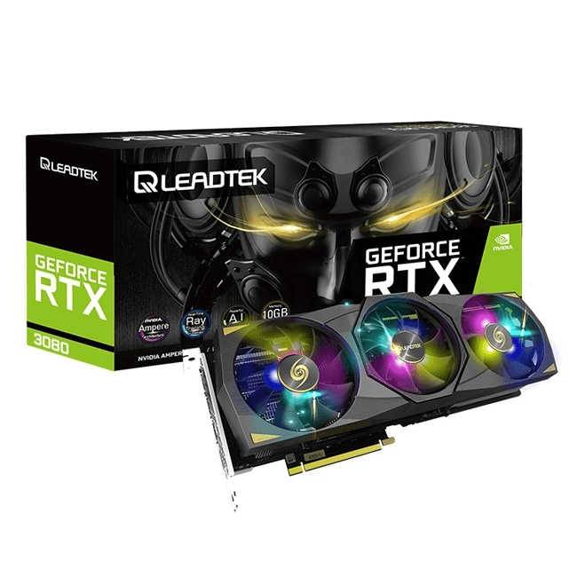 Ảnh Card màn hình LEADTEK WINFAST RTX 3080 10GB Hurricane (10GB GDDR6X, 320-bit, HDMI+DP, 2×8-pin)