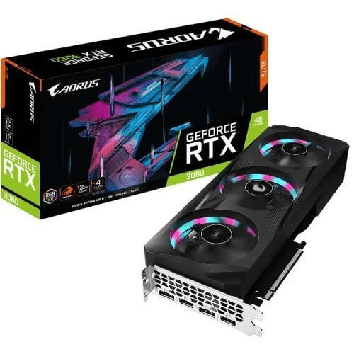 Ảnh VGA GIGABYTE AORUS GeForce RTX 3060 Ti ELITE 8G (rev. 2.0) (GV-N306TAORUS E-8GD)