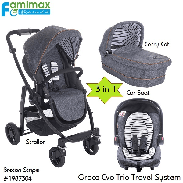 Ảnh Xe đẩy trẻ em Travel System Graco Evo Trio
