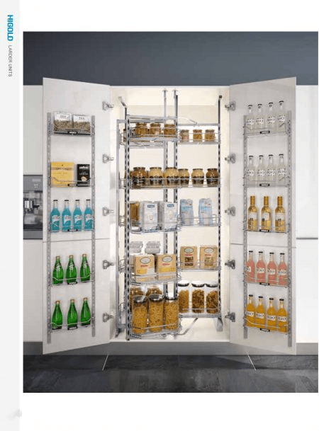 Ảnh Kệ kéo 36 rổ tủ inox Higold 204003