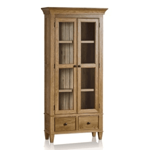 Ảnh Tủ trưng bày Classic 2 cánh kính gỗ sồi