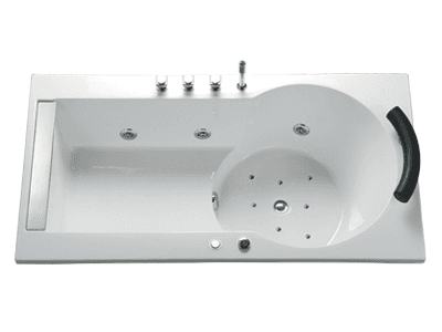 Ảnh Bồn tắm xây Massage hơi Caesar MT211SAL(R) - không chân không yếm