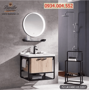 Ảnh Bộ tủ chậu lavabo Benzler LD-3207