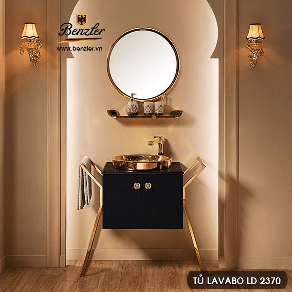 Ảnh Bộ tủ chậu lavabo Benzler LD-2370