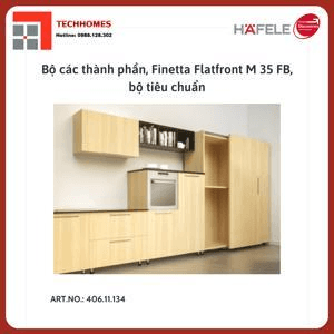Ảnh Phụ kiện cửa trượt Hafele Finetta Flatfront M 35 FB 406.11.134