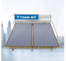 Ảnh Bình nóng lạnh thái dương năng Toàn Mỹ tấm phẳng Flat Gold 300L