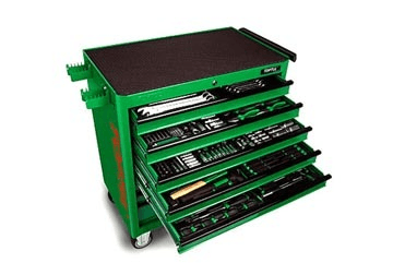 Ảnh Bộ tủ 8 ngăn có bánh xe di động chứa 360 chi tiết Toptul GT-36001