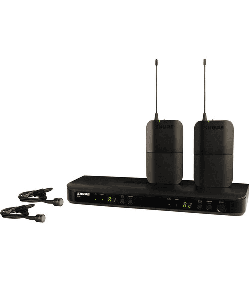 Ảnh Bộ thu và phát đôi kèm micro cài áo Shure BLX188A/PG85