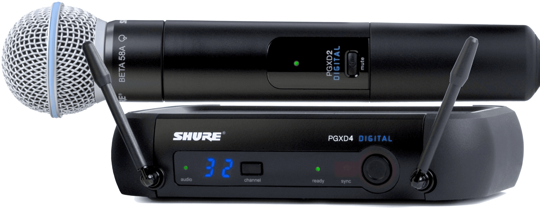 Ảnh Bộ thu và phát kèm micro không dây cầm tay Shure PGX24E/BETA58