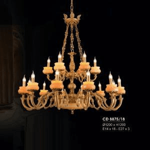 Ảnh Đèn chùm đồng CĐ 8875/18