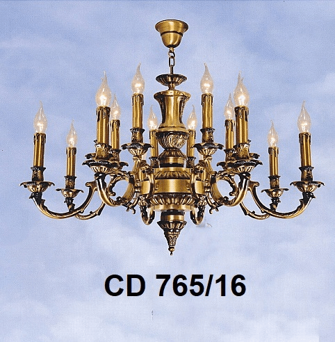 Ảnh Đèn chùm đồng nguyên chất CD-765/16