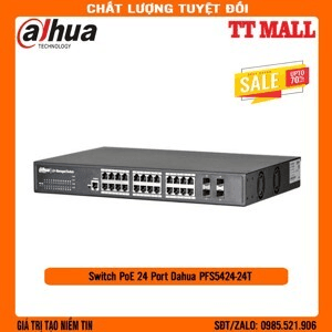 Ảnh Thiết bị mạng Switch PoE Dahua PFS5424-24T