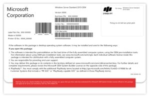 Ảnh Phần mềm Windows Server Standard 2019 64Bit English 1pk DSP OEI DVD 16 Core (P73-07788)
