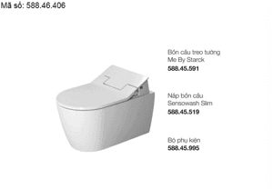 Ảnh Bồn cầu nắp điện tử Duravit 588.46.406