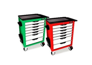 Ảnh Bộ tủ 7 ngăn màu đỏ bao gồm 279 chi tiết Toptul GV-27902