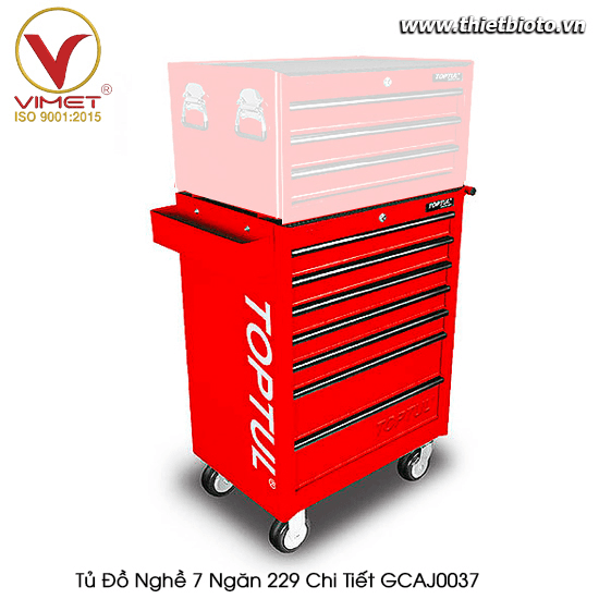 Ảnh Tủ đựng dụng cụ 7 ngăn 229 chi tiết Toptul GCAJ0037