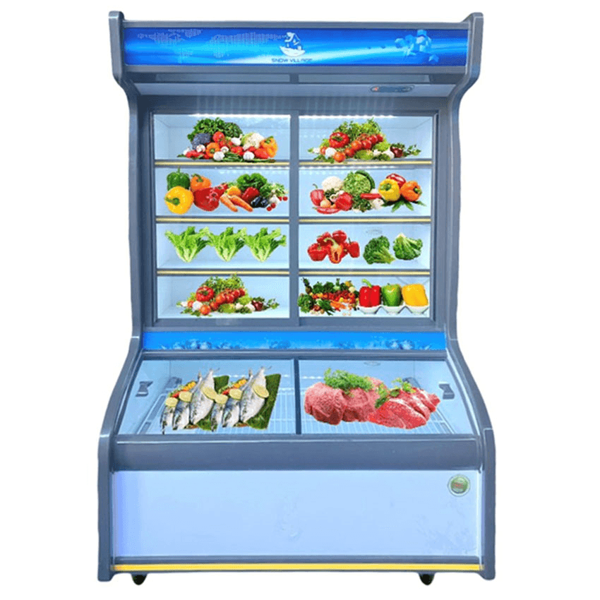 Ảnh Tủ trưng bày thực phẩm trên mát dưới đông 1.6m Snow Village DC-1600H