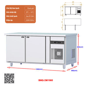 Ảnh Bàn mát 2 cánh 260 lít BMQ-2MI1560