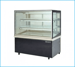 Ảnh Tủ trưng bày bánh lạnh Berjaya RCS-15SB13-2FB - kính vuông, 1.5m