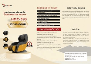 Ảnh Ghế massage Hasuta HMC-393