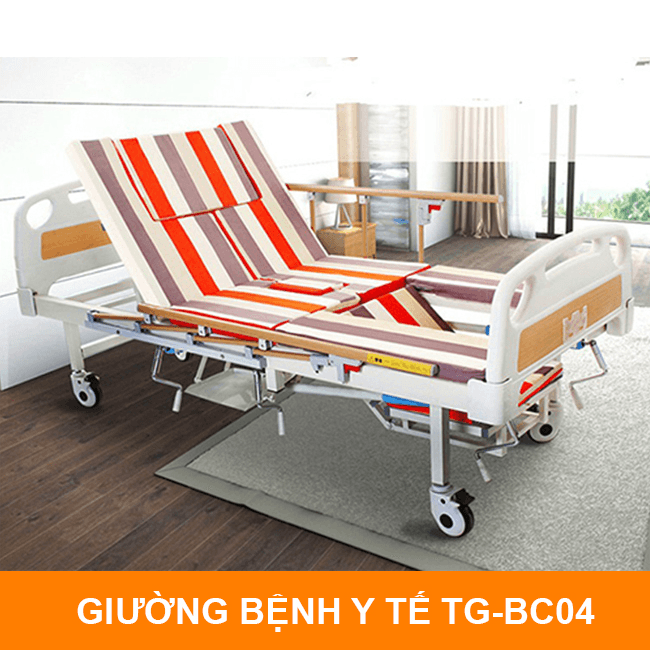 Ảnh Giường bệnh đa năng điều khiển bằng 4 tay quay TG-BC04