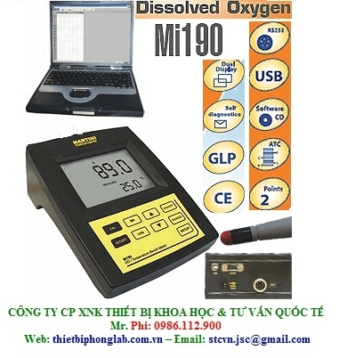 Ảnh Máy đo oxy,nhiệt độ tử MARTINI Mi 190