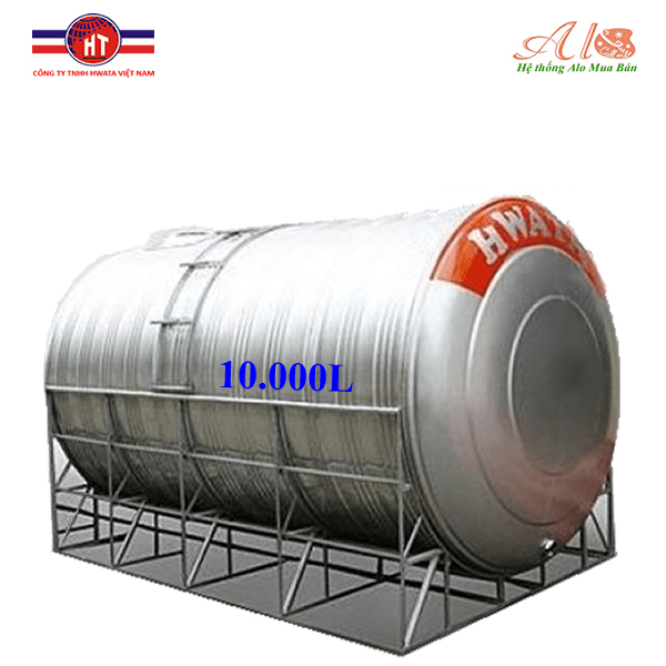 Ảnh Bồn nước inox Hwata 10000L ngang