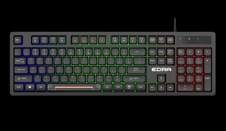 Ảnh Bàn phím có dây Edra EK506 (USB/Led) - Chính hãng