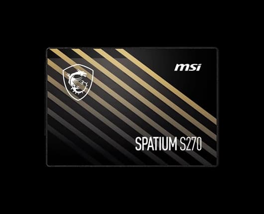 Ảnh Ổ cứng SSD MSI SPATIUM S270 480GB SATA III 2.5 inch (Đọc 500MB/s, Ghi 450MB/s) - Chính hãng