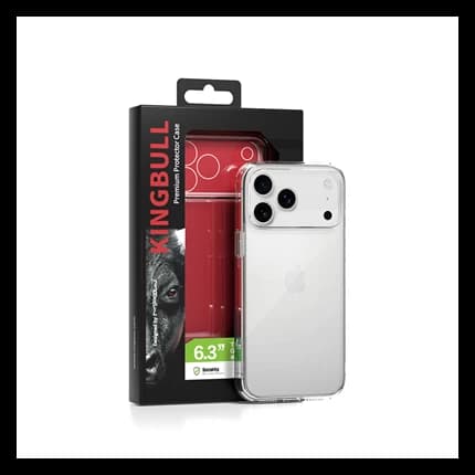 Ảnh Ốp Lưng Mipow Kingbull Tempered Glass Transparent iPhone 17 Pro