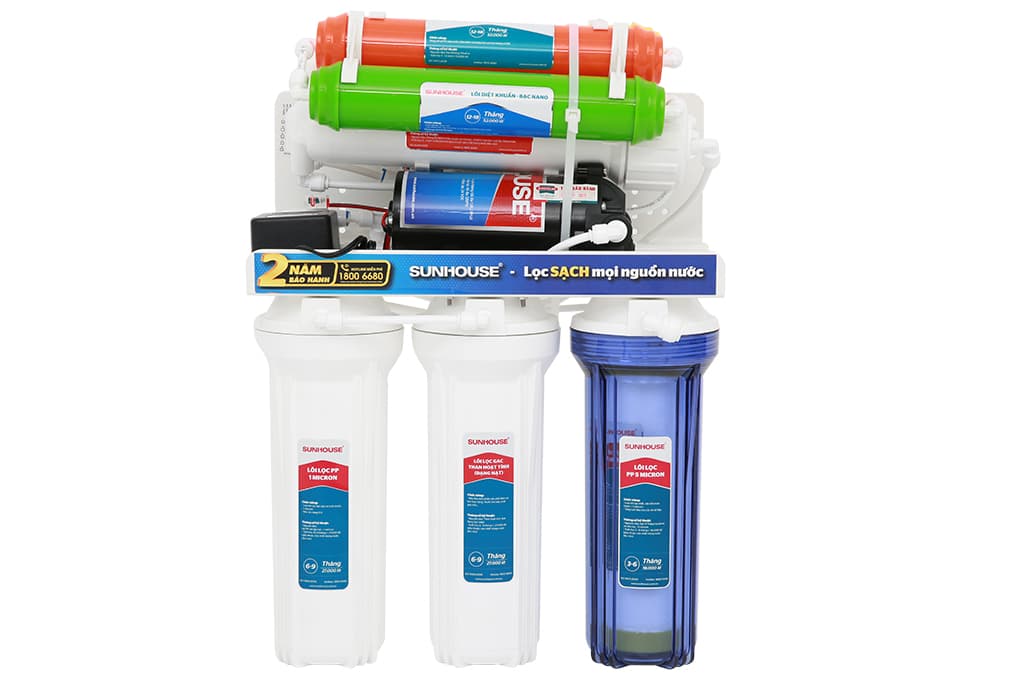 Ảnh Máy lọc nước RO không vỏ Sunhouse SHA8878KV 8 lõi