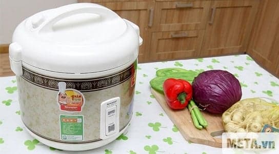 Ảnh Nồi cơm điện Sharp nắp gài KS-N18ETV 1.8 lít