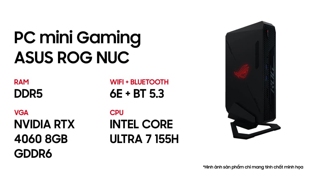 Ảnh Máy tính PC Mini Asus ROG NUC 14TH Scorpion Canyon U7