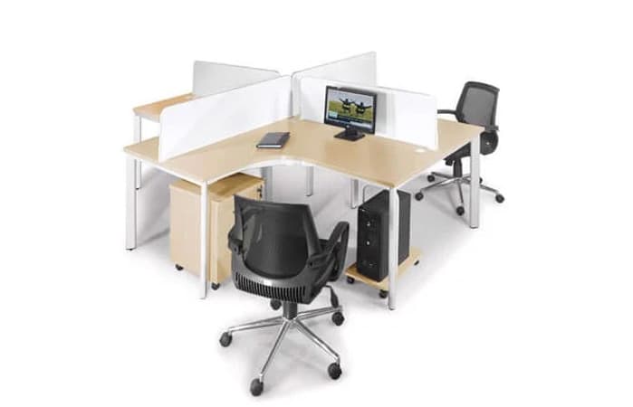 Ảnh Module bàn làm việc 4 chỗ BLCO14-4 (2.800mm x 2.400mm x 750mm)