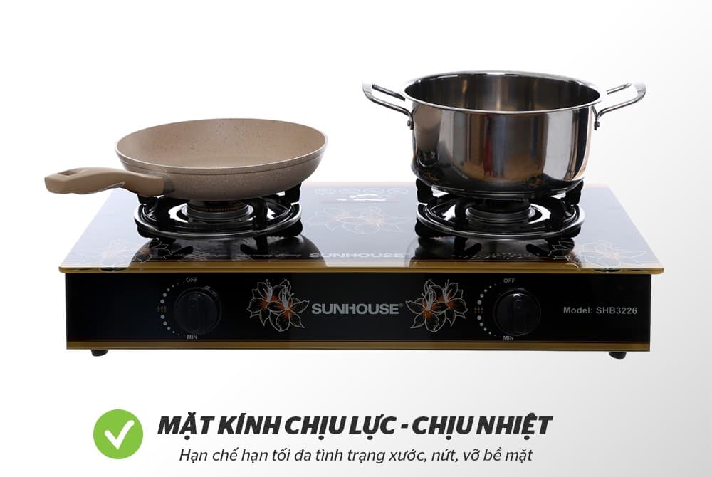 Ảnh Bếp gas dương kính Sunhouse SHB3226