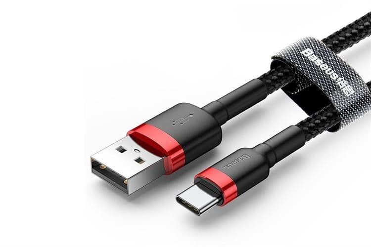 Ảnh Cáp Type C 1m Baseus Cafule CATKLF-BG1