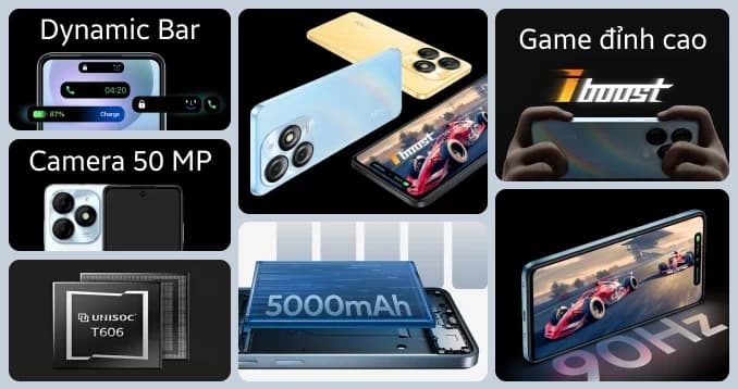 Ảnh Điện thoại Itel P55 (8+16GB/128GB) - Chính hãng