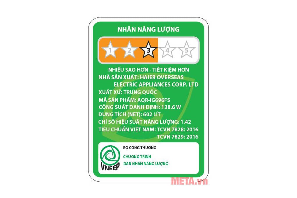 Ảnh Tủ lạnh Side By Side Aqua AQR-IG696FS (GB) - 576 lít